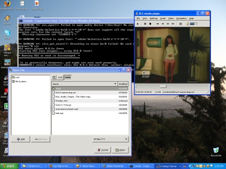 VLC folosind coLinux
